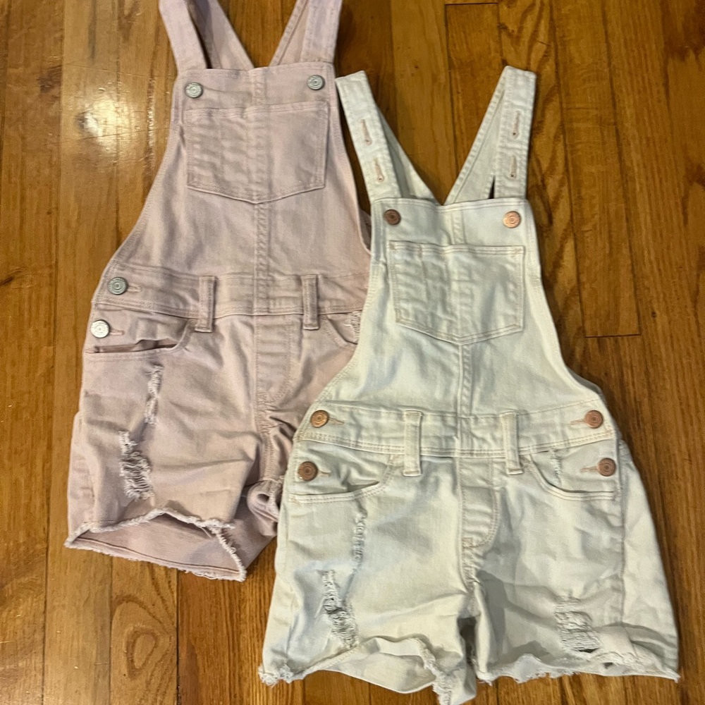 Old Navy Kids Overalls in Pink and Cream